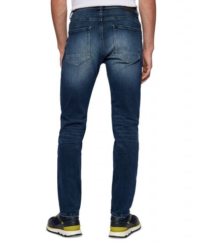 BOSS Men's Tapered-Fit Italian Jeans Blue $60.16 Jeans