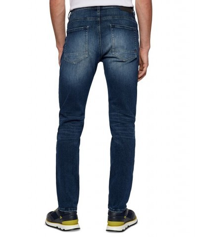 BOSS Men's Tapered-Fit Italian Jeans Blue $60.16 Jeans