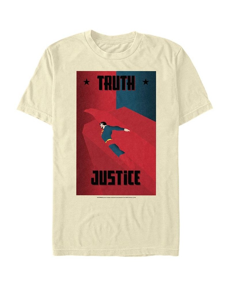 DC Men's Superman Eagle Truth Justice Poster Short Sleeve T-Shirt $17.15 T-Shirts