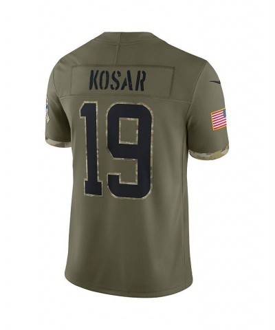 Men's Bernie Kosar Olive Cleveland Browns 2022 Salute To Service Retired Player Limited Jersey $69.56 Jersey