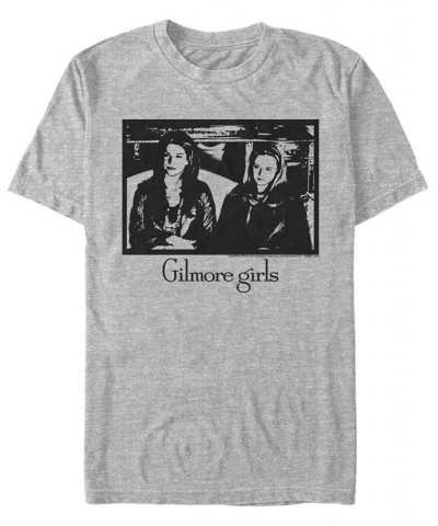 Men's Gilmore Girls TV One Color Photobox Short Sleeve T-shirt Gray $17.15 T-Shirts