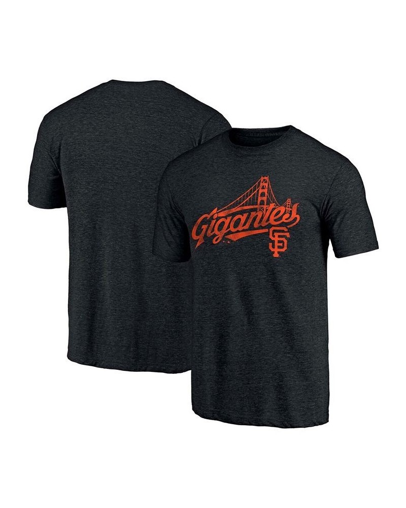 Men's Black San Francisco Giants Gigantes Hometown Collection Tri-Blend T-shirt $24.29 T-Shirts