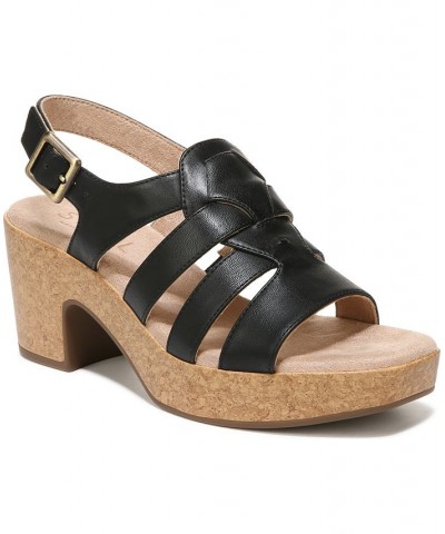 Aki Platform Sandals Black $41.42 Shoes