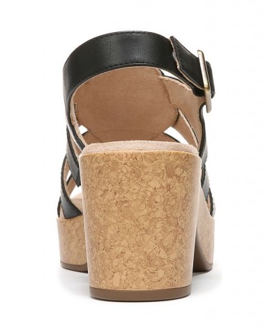 Aki Platform Sandals Black $41.42 Shoes