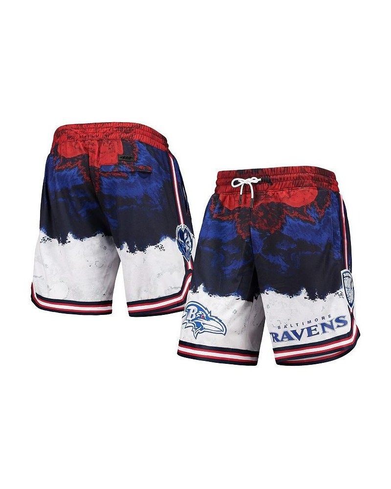 Men's Navy, Red Baltimore Ravens Americana Shorts $40.70 Shorts