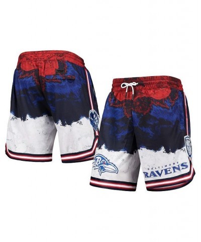 Men's Navy, Red Baltimore Ravens Americana Shorts $40.70 Shorts