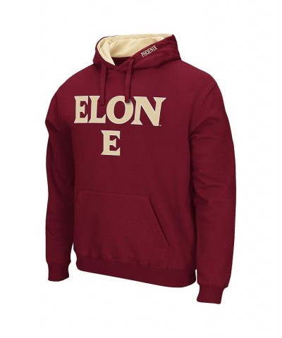 Men's Maroon Elon Phoenix Isle Pullover Hoodie $25.49 Sweatshirt