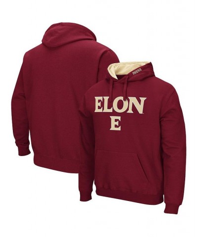 Men's Maroon Elon Phoenix Isle Pullover Hoodie $25.49 Sweatshirt