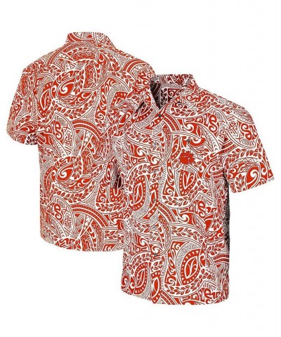 Men's Orange Clemson Tigers Make Like a Tree Camp Button-Up Shirt $36.00 Shirts