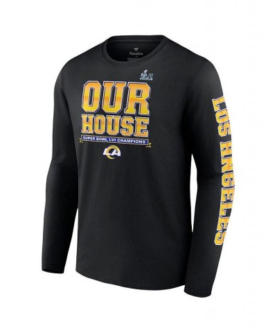 Men's Branded Black Los Angeles Rams Super Bowl LVI Champions Hometown Audible Long Sleeve T-shirt $20.70 T-Shirts