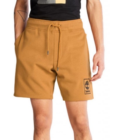 Men's Stack Logo Sweatshort Brown $23.78 Shorts