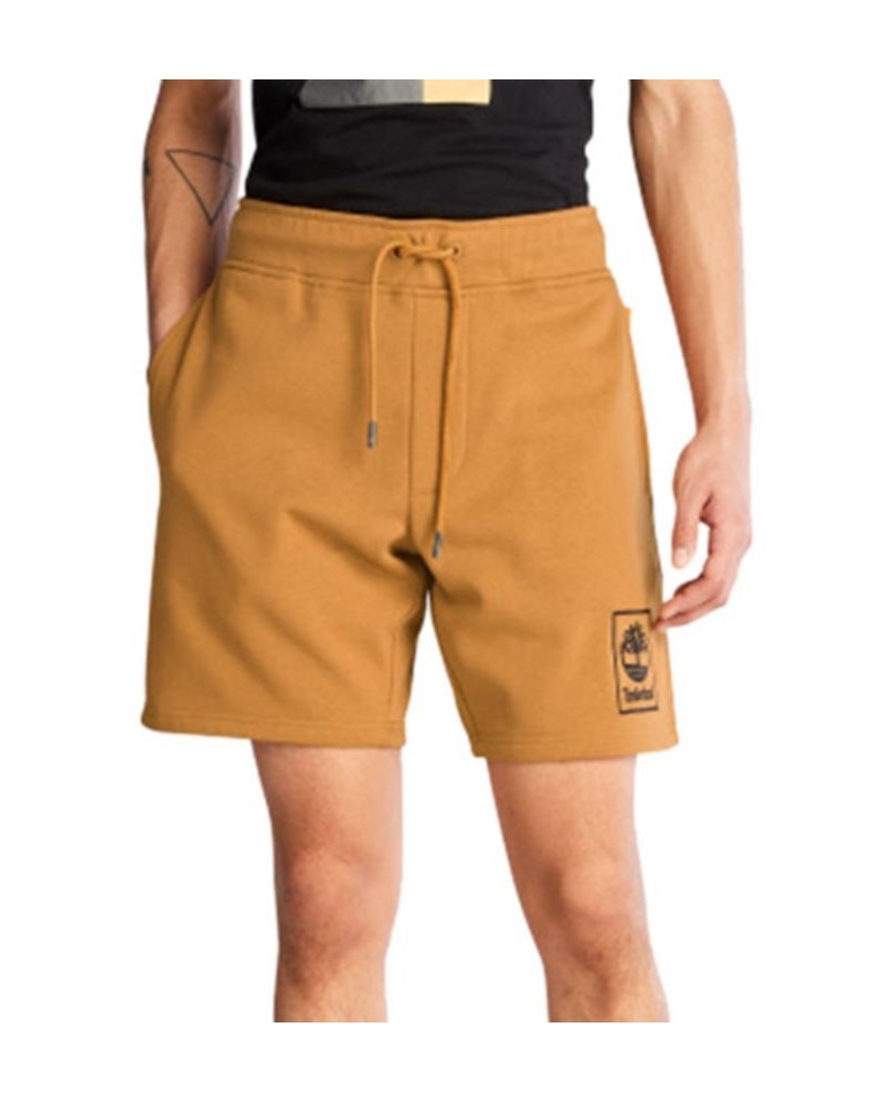 Men's Stack Logo Sweatshort Brown $23.78 Shorts