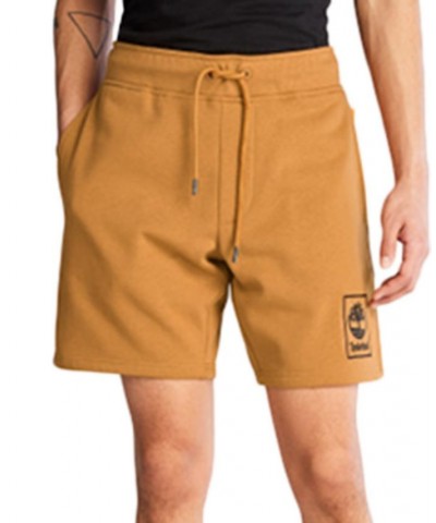 Men's Stack Logo Sweatshort Brown $23.78 Shorts