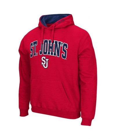 Men's Red St. Johns Red Storm Arch and Logo Pullover Hoodie $30.24 Sweatshirt