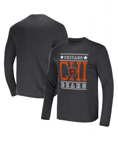 Men's NFL x Darius Rucker Collection by Heathered Charcoal Chicago Bears Long Sleeve T-shirt $21.56 T-Shirts