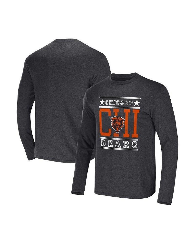 Men's NFL x Darius Rucker Collection by Heathered Charcoal Chicago Bears Long Sleeve T-shirt $21.56 T-Shirts