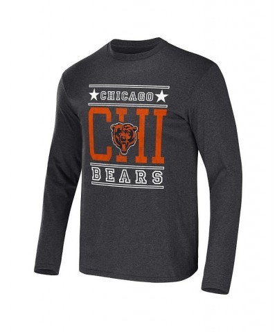 Men's NFL x Darius Rucker Collection by Heathered Charcoal Chicago Bears Long Sleeve T-shirt $21.56 T-Shirts