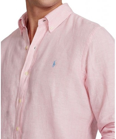 Men's Classic Fit Linen Shirt PD04 $22.02 Shirts