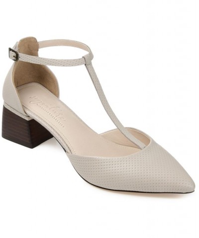 Women's Cameela T-Strap Heel White $41.60 Shoes