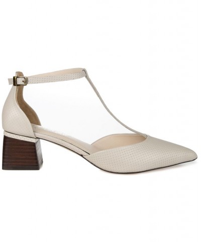 Women's Cameela T-Strap Heel White $41.60 Shoes