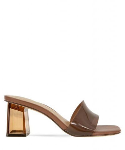 Women's Luckee Dress Sandal Brown $49.05 Shoes