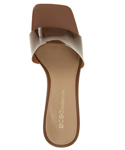 Women's Luckee Dress Sandal Brown $49.05 Shoes