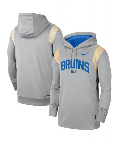 Men's Gray UCLA Bruins 2022 Game Day Sideline Performance Pullover Hoodie $47.50 Sweatshirt