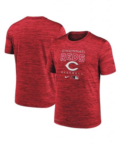 Men's Red Cincinnati Reds Authentic Collection Velocity Practice Performance T-shirt $18.00 T-Shirts