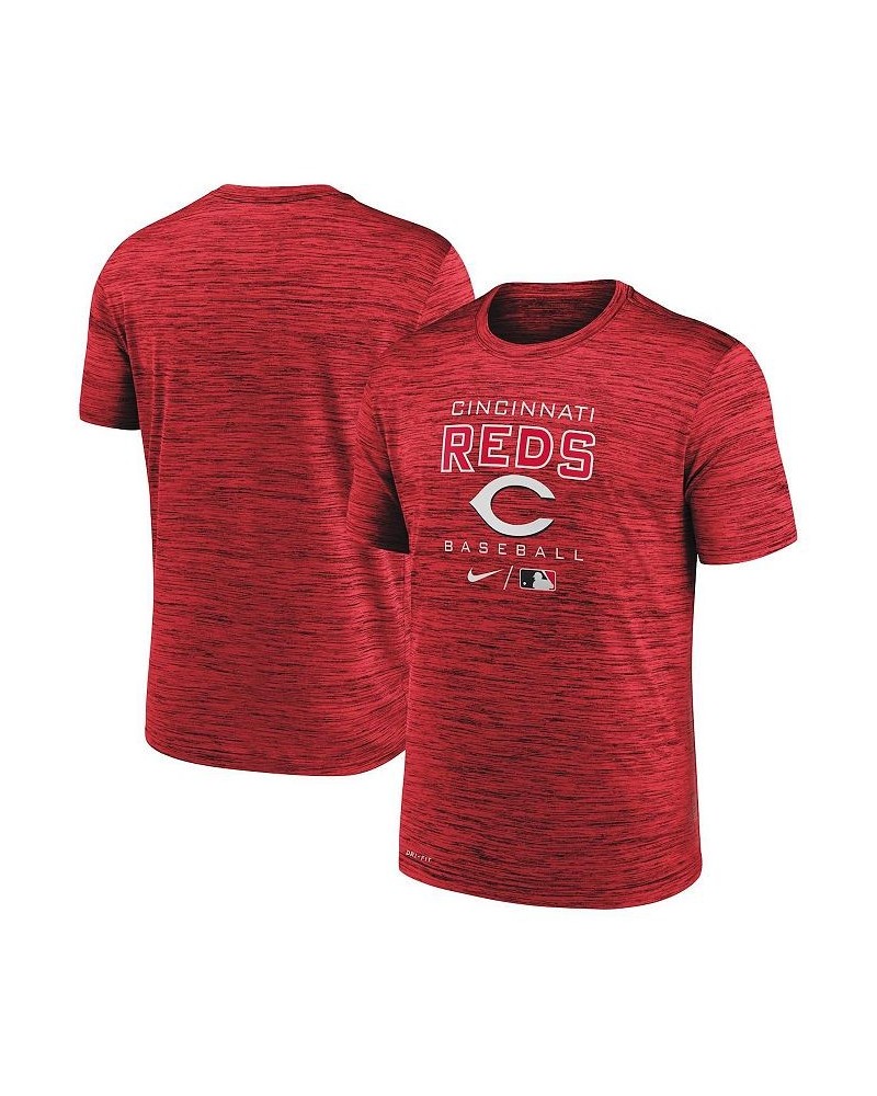 Men's Red Cincinnati Reds Authentic Collection Velocity Practice Performance T-shirt $18.00 T-Shirts