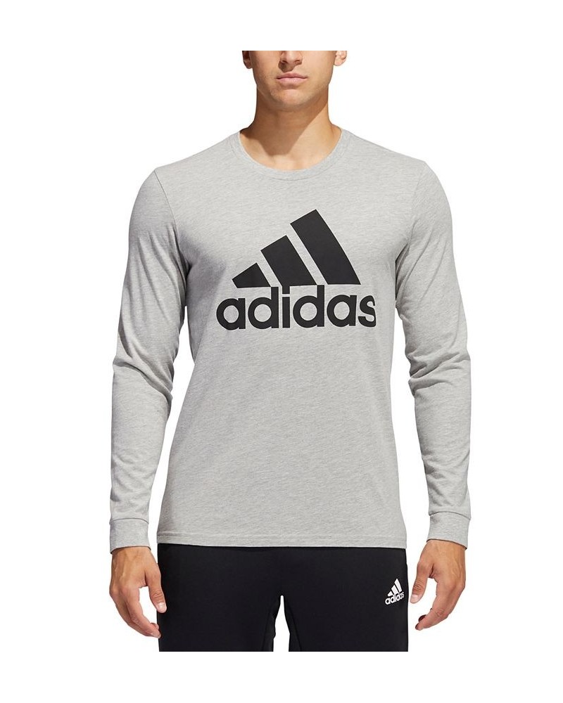 Men's Logo Long-Sleeve T-Shirt Medium Grey Heather $13.75 T-Shirts