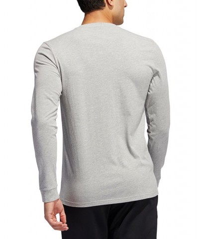 Men's Logo Long-Sleeve T-Shirt Medium Grey Heather $13.75 T-Shirts