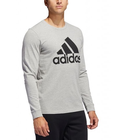 Men's Logo Long-Sleeve T-Shirt Medium Grey Heather $13.75 T-Shirts