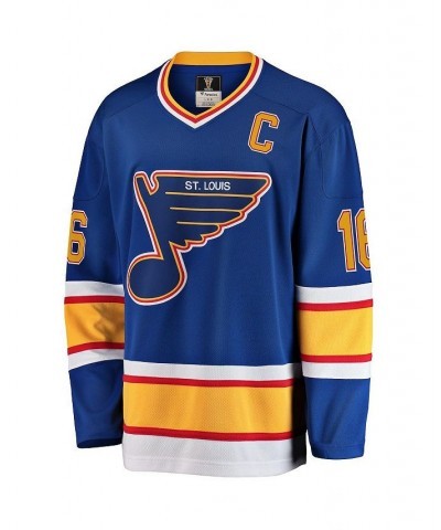 Men's Brett Hull Blue St. Louis Blues Premier Breakaway Retired Player Jersey $90.00 Jersey