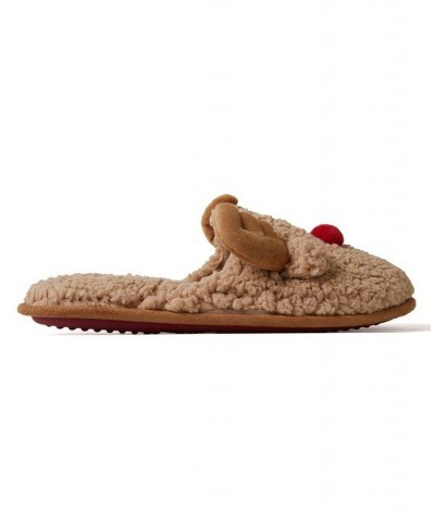 Men's Reindeer Scuff Slippers Tan/Beige $22.36 Shoes