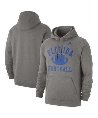 Men's Brand Heathered Gray Florida Gators Football Club Pullover Hoodie $34.21 Sweatshirt