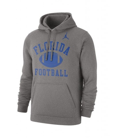 Men's Brand Heathered Gray Florida Gators Football Club Pullover Hoodie $34.21 Sweatshirt