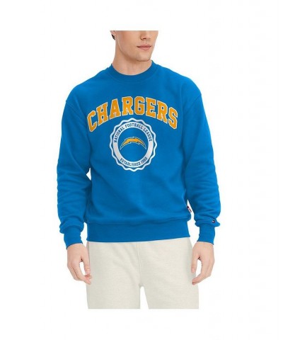 Men's Powder Blue Los Angeles Chargers Ronald Crew Sweatshirt $40.55 Sweatshirt