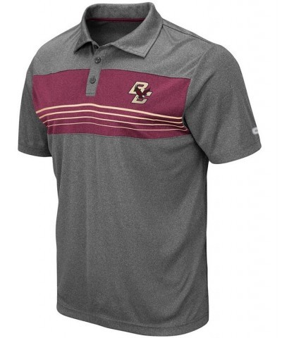 Men's Heathered Charcoal Boston College Eagles Smithers Polo $16.00 Polo Shirts