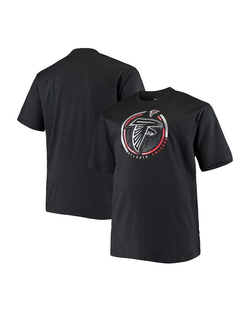 Men's Big and Tall Black Atlanta Falcons Color Pop T-shirt $17.64 T-Shirts