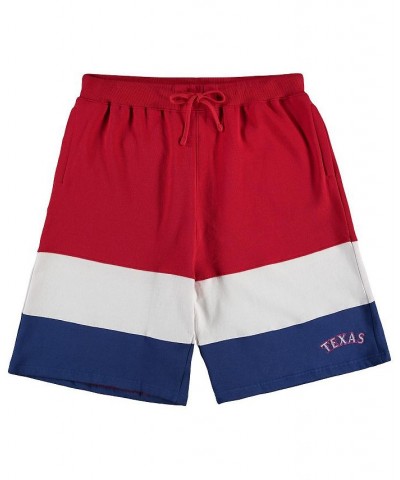 Men's Branded Red/Royal Texas Rangers Big and Tall Custom Color Shorts $21.99 Shorts