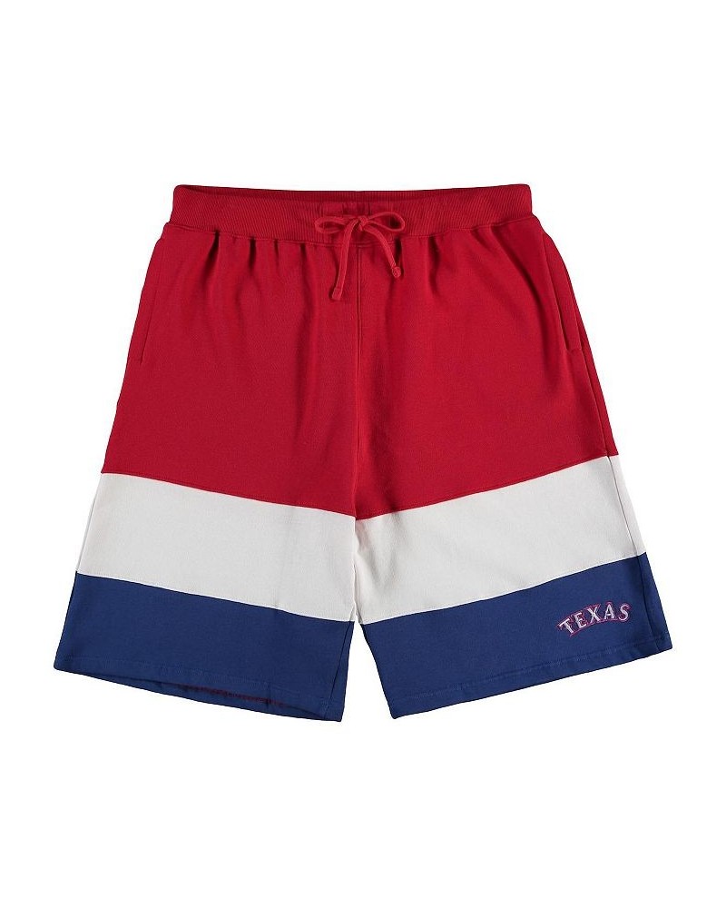 Men's Branded Red/Royal Texas Rangers Big and Tall Custom Color Shorts $21.99 Shorts