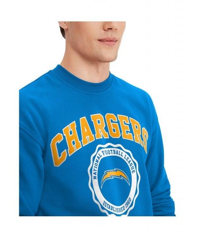 Men's Powder Blue Los Angeles Chargers Ronald Crew Sweatshirt $40.55 Sweatshirt