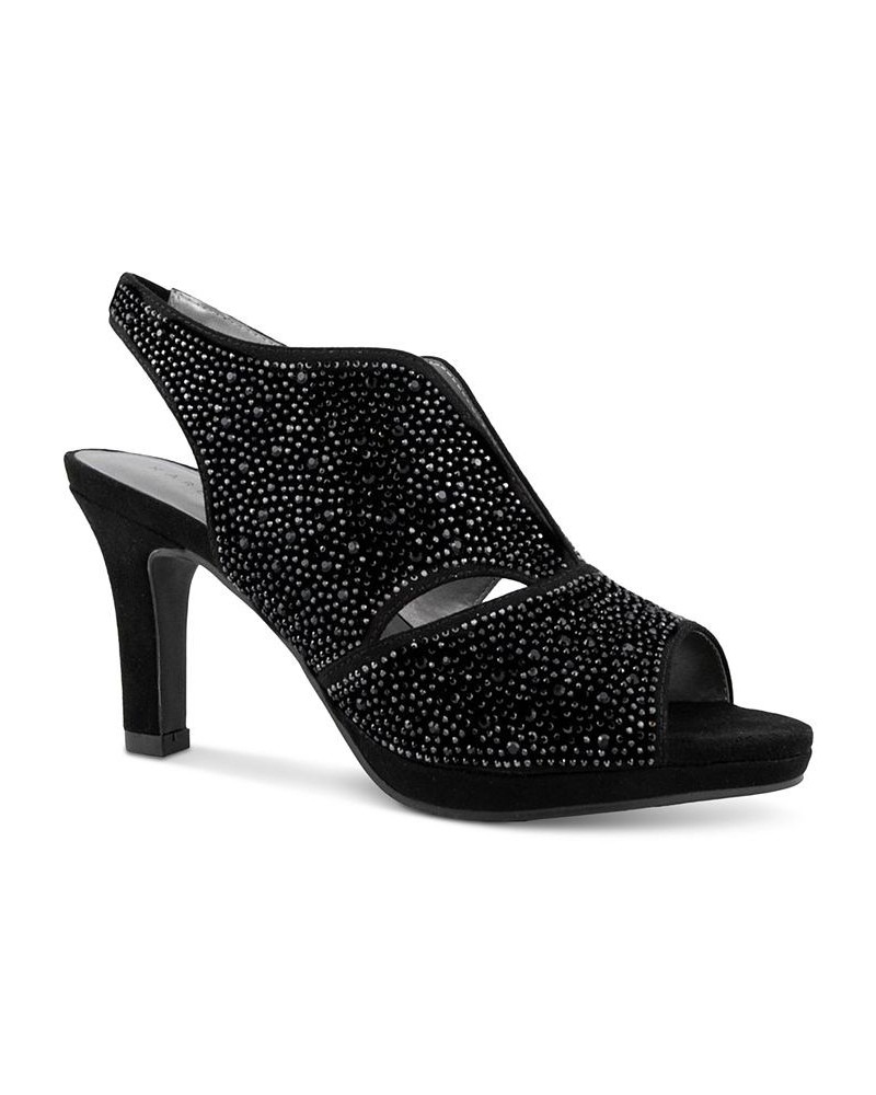 Brilee Peep-Toe Pumps Black $22.23 Shoes