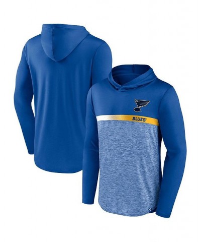 Men's Branded Blue St. Louis Blues Podium Defender Pullover Hoodie $35.09 Sweatshirt