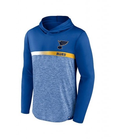 Men's Branded Blue St. Louis Blues Podium Defender Pullover Hoodie $35.09 Sweatshirt