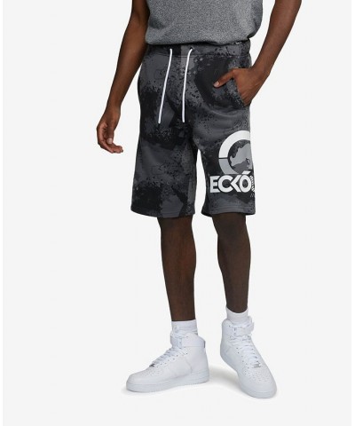 Men's Big and Tall Four Square Fleece Shorts Charcoal Gray $27.84 Shorts