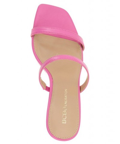 Women's Salin Dress Sandals Pink $39.24 Shoes