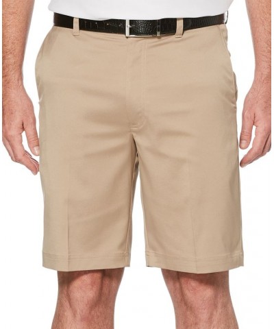 Men's Big & Tall Flat Front Active Waistband Golf Shorts Tan/Beige $24.36 Shorts