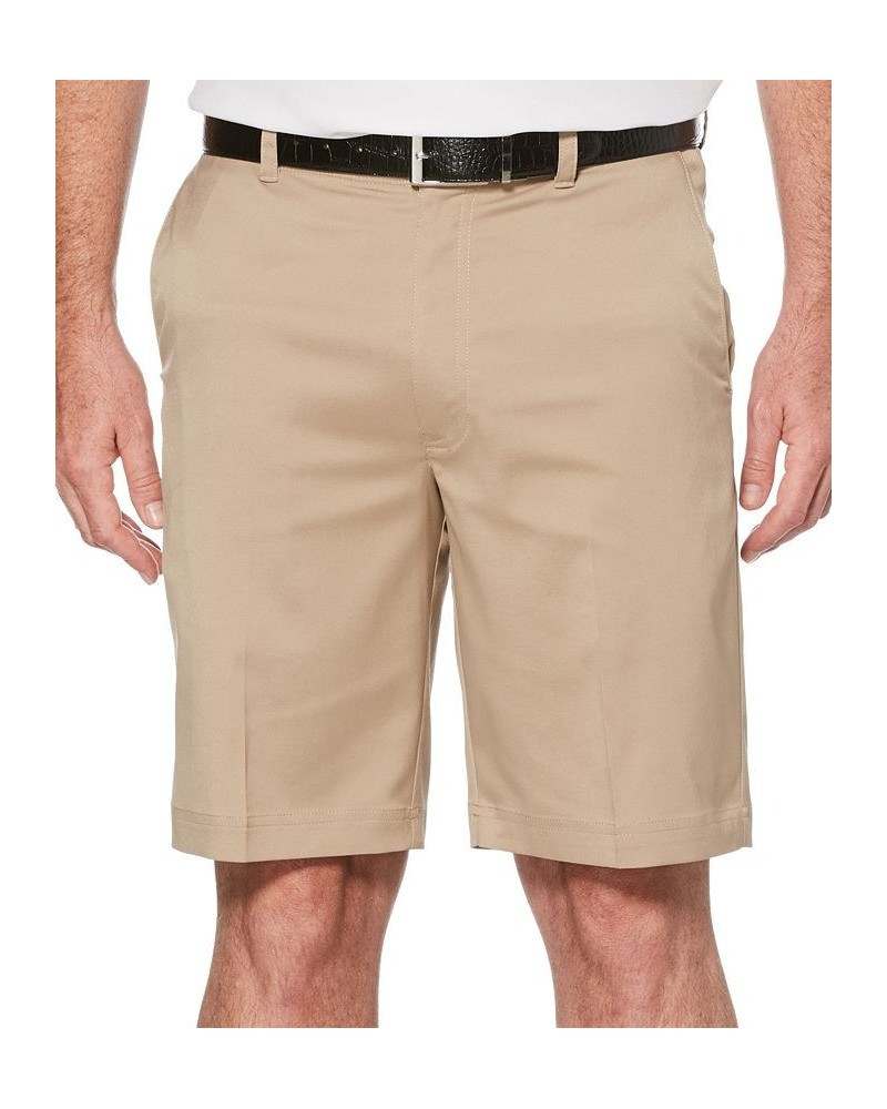 Men's Big & Tall Flat Front Active Waistband Golf Shorts Tan/Beige $24.36 Shorts