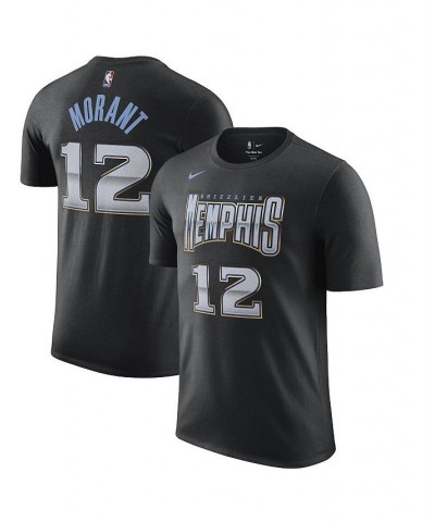 Men's Ja Morant Black Memphis Grizzlies 2022/23 City Edition Name and Number T-shirt $21.60 T-Shirts